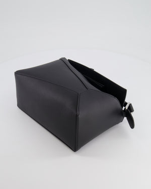 Loewe Black Small Puzzle Edge Bag in Calfskin Leather with Silver Hardware RRP £2,550