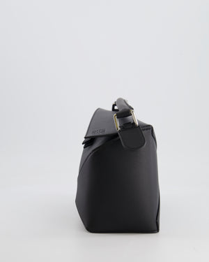 Loewe Black Small Puzzle Edge Bag in Calfskin Leather with Silver Hardware RRP £2,550