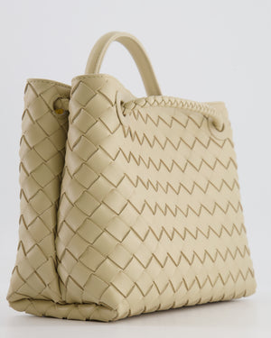 Bottega Veneta Small Andiamo Bag in Light Butterscotch Intrecciato Leather with Gold Hardware RRP £3,410