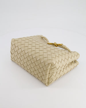 Bottega Veneta Small Andiamo Bag in Light Butterscotch Intrecciato Leather with Gold Hardware RRP £3,410