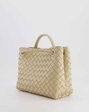 Bottega Veneta Small Andiamo Bag in Light Butterscotch Intrecciato Leather with Gold Hardware RRP £3,410