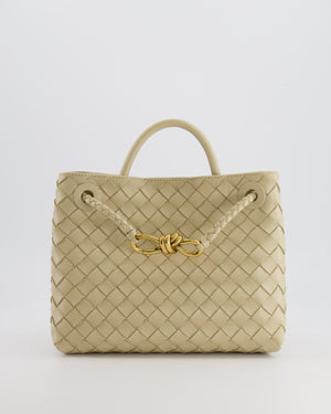 Bottega Veneta Small Andiamo Bag in Light Butterscotch Intrecciato Leather with Gold Hardware RRP £3,410