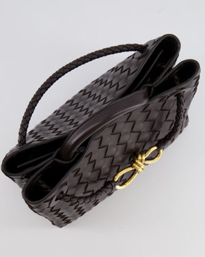 Bottega Veneta Small Andiamo Bag in Brown Fondant Intrecciato Leather with Gold Hardware RRP £3,410