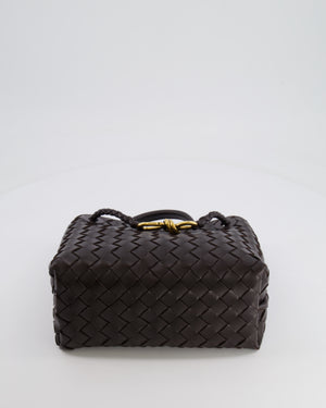 Bottega Veneta Small Andiamo Bag in Brown Fondant Intrecciato Leather with Gold Hardware RRP £3,410