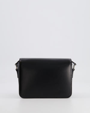 Celine Black Teen Triomphe Bag in Shiny Calfskin with Brushed Silver Hardware RRP £2850