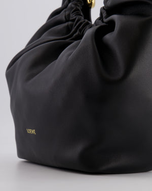 *HOT* Loewe Black Medium Squeeze Bag in Nappa Lambskin Leather and Gold Hardware RRP £3,650