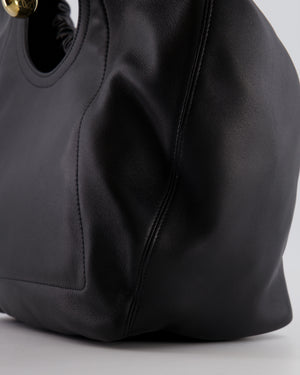 *HOT* Loewe Black Medium Squeeze Bag in Nappa Lambskin Leather and Gold Hardware RRP £3,650