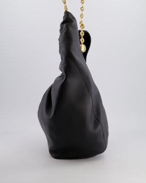 *HOT* Loewe Black Medium Squeeze Bag in Nappa Lambskin Leather and Gold Hardware RRP £3,650