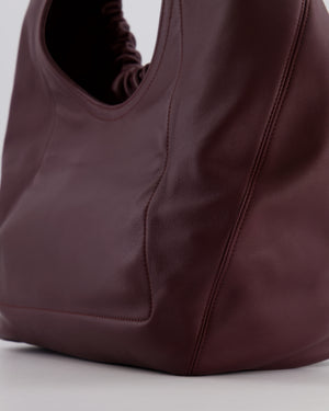 *HOT* Loewe Dark Burgundy Medium Squeeze Bag in Nappa Lambskin Leather and Gold Hardware RRP £3,650