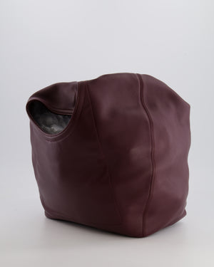 *HOT* Loewe Dark Burgundy Medium Squeeze Bag in Nappa Lambskin Leather and Gold Hardware RRP £3,650