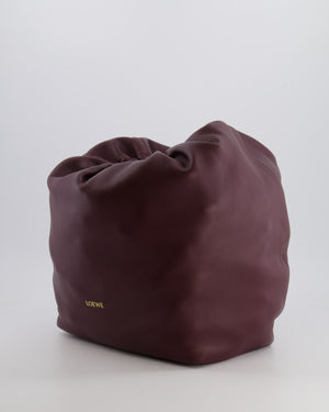 *HOT* Loewe Dark Burgundy Medium Squeeze Bag in Nappa Lambskin Leather and Gold Hardware RRP £3,650