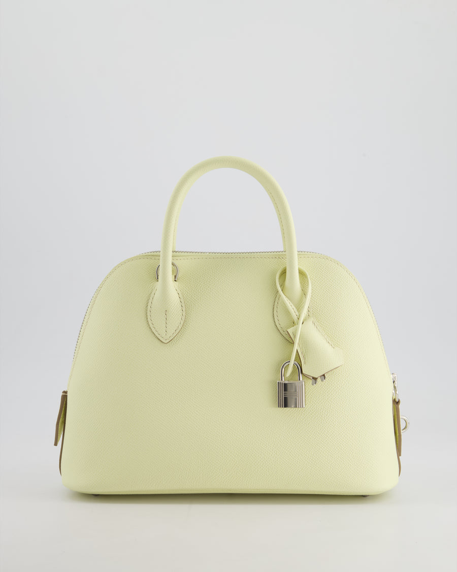 Hermès Bolide 25cm in Jaune Milton Epsom Leather with Palladium Hardware