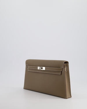 *NEW RELEASE* Hermès Kelly Elan Bag in Etoupe Epsom Leather with Palladium Hardware