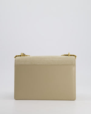 *HOT* Saint Laurent Beige Medium Sunset Bag in Smooth Calfskin Leather & Suede with Antique Gold Hardware RRP £1,930