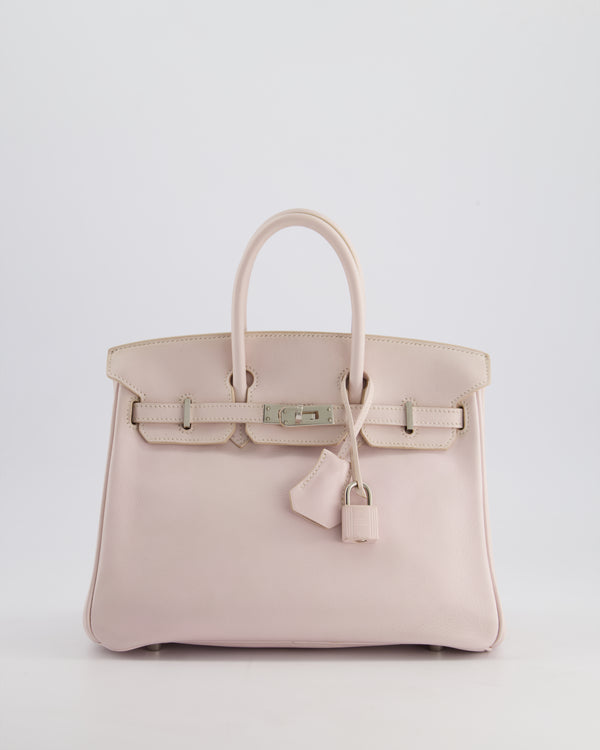 *FIRE PRICE* Hermès Birkin Retourne 25cm in Rose Dragee Swift Leather with Palladium Hardware