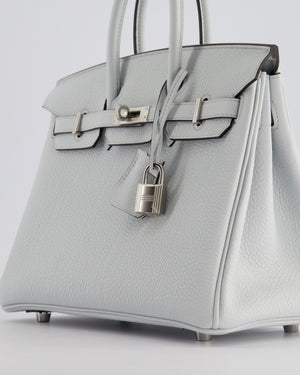 *NEW COLOUR* Hermès Birkin 25cm Retourne Bag in Gris Platine Togo Leather with Palladium Hardware