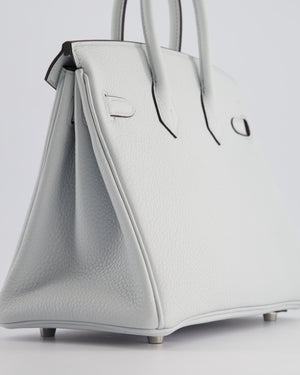 *NEW COLOUR* Hermès Birkin 25cm Retourne Bag in Gris Platine Togo Leather with Palladium Hardware