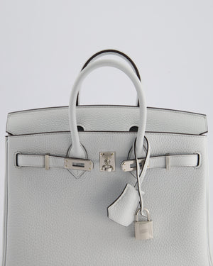 *NEW COLOUR* Hermès Birkin 25cm Retourne Bag in Gris Platine Togo Leather with Palladium Hardware