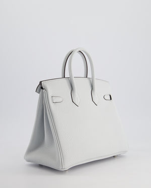 *NEW COLOUR* Hermès Birkin 25cm Retourne Bag in Gris Platine Togo Leather with Palladium Hardware