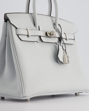 *NEW COLOUR* Hermès Birkin 25cm Retourne Bag in Gris Platine Togo Leather with Palladium Hardware