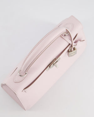 *RARE* Hermès Kelly 25cm Bag in Mauve Pale Epsom Leather with Palladium Hardware