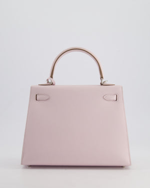 *RARE* Hermès Kelly 25cm Bag in Mauve Pale Epsom Leather with Palladium Hardware