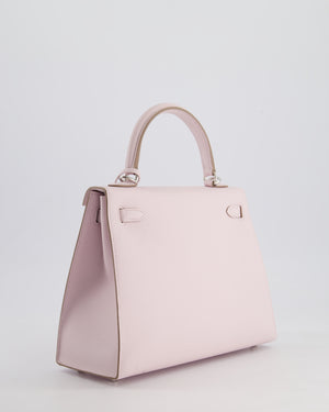 *RARE* Hermès Kelly 25cm Bag in Mauve Pale Epsom Leather with Palladium Hardware