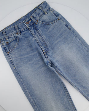 Celine Blue Light Wash High-Waisted Straight Jeans Size 26 (UK 8)