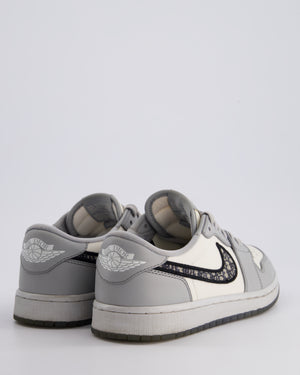 Christian Dior x Jordan 1 Low OG Trainers with Logo Detail Size EU 40.5