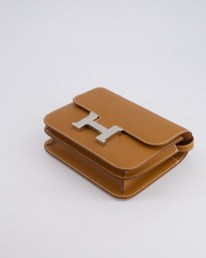 *HOT* Hermès Constance III Mini 18cm Miroir Bag in Gold Epsom Leather with Palladium Hardware