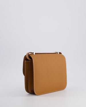 *HOT* Hermès Constance III Mini 18cm Miroir Bag in Gold Epsom Leather with Palladium Hardware