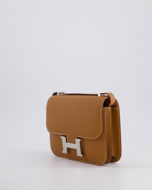 *HOT* Hermès Constance III Mini 18cm Miroir Bag in Gold Epsom Leather with Palladium Hardware