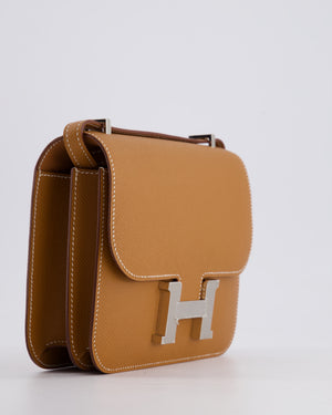 *HOT* Hermès Constance III Mini 18cm Miroir Bag in Gold Epsom Leather with Palladium Hardware