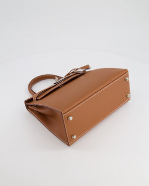 Hermès Kelly 25cm Sellier Bag in Gold Epsom Leather with Palladium Hardware