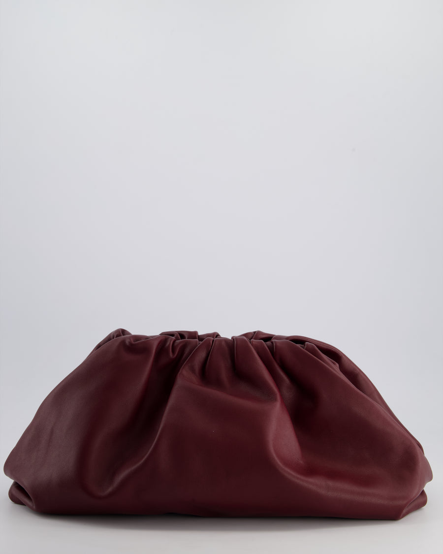 Bottega Veneta Burgundy Leather Large Pouch Bag