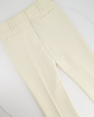 Tom Ford Cream Tailored Bootleg Trousers Size 36 (UK 6)