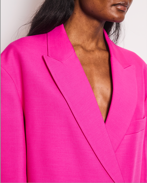 Valentino Hot Pink Blazer Jacket and Matching Trousers Set Size IT 38/42 (UK 6/10)