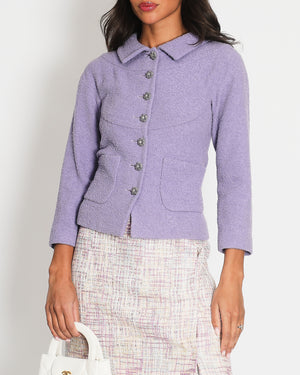 Chanel Lilac Jacket with Jewelled Buttons  FR 34 (UK 6)