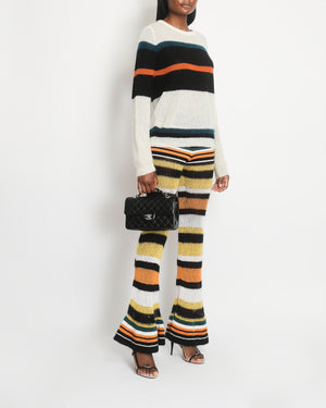 Loewe X Paula's Ibiza Orange Two-Piece Striped Knitted Set FR 34 (UK 6) - FR 40 (UK 12)