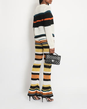 Loewe X Paula's Ibiza Orange Two-Piece Striped Knitted Set FR 34 (UK 6) - FR 40 (UK 12)