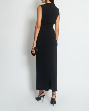 Chanel Black Cut-Out Maxi Dress with CC Detail FR 34 (UK 6)