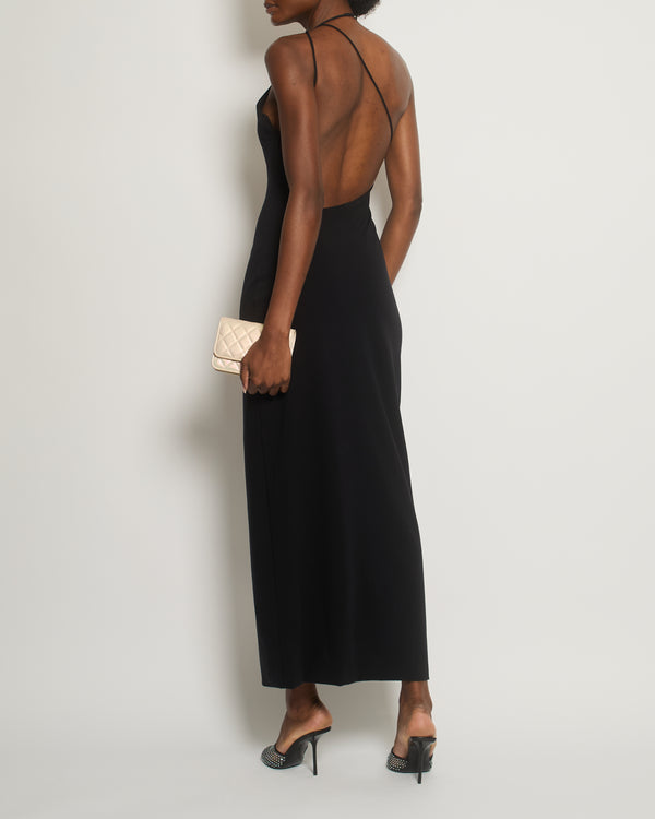 The Row Black Sleeveless Elastic Dress with Asymmetric Back Size S (UK 10)