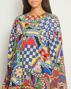 Dolce & Gabbana Blue, Yellow and Red Carretto Print Tunic IT 46 (UK 14)