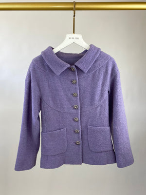 Chanel Lilac Jacket with Jewelled Buttons  FR 34 (UK 6)