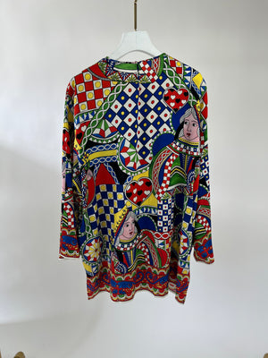 Dolce & Gabbana Blue, Yellow and Red Carretto Print Tunic IT 46 (UK 14)