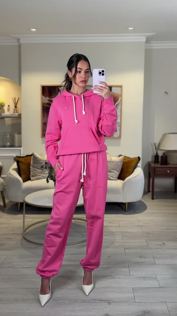 Acne Studios Pink Jumper and Sweatpants Set with Patch Detail Size S (UK 8)