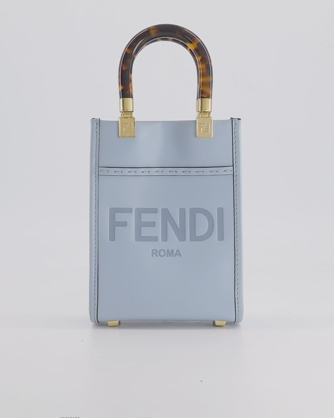 Fendi blue outlet handbag