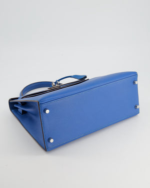 Hermes Kelly 25 Sellier Bleu Atoll Epsom Palladium Hardware #T - Vendome  Monte Carlo