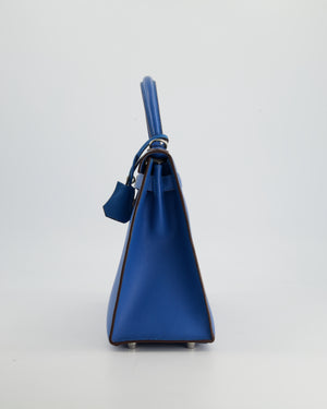 HERMES CONTOUR KELLY BAG 28cm dark blue ✈
