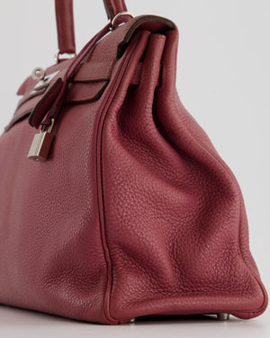 Hermes Birkin 30 Bois de Rose Fjord Leather Handbag Purse